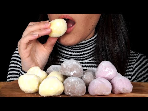 ASMR: Vanilla, Chocolate & Strawberry Mochi Ice Cream (No Talking)