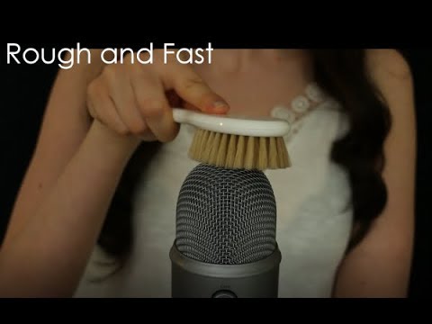 ASMR Rough and Fast Mic Brushing (No Talking)