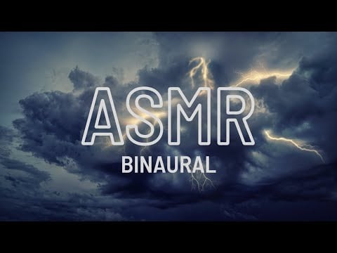 Binaural Whispers | All about Lightning with Thunder and Rain #Asmr Blackscreen (female)