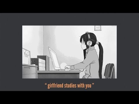 asmr Girlfriend studies with you [typing] [tapping]