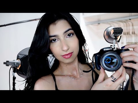 ASMR FOTÓGRAFA FAZ SUA SESSÃO DE FOTOS PROFISSIONAL PARA UM COMERCIAL