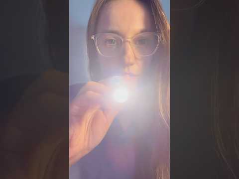ASMR something is not right with your eyes 👀 Eye Examination with lights
