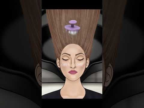 Head lice and dandruff removal||scalp treatment animation||ASMR animation#asmrsounds#animation#asmr