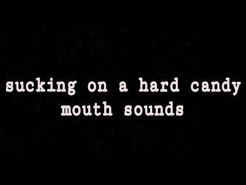 ASMR sucking on a hard candy | mouth sounds | dark screen