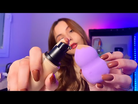 ASMR- TE MAQUIANDO DEVAGARINHO COM MAKES NOVAS