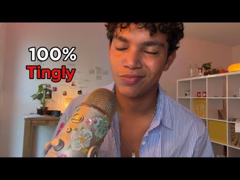 ASMR MOUTH SOUNDS, INAUDIBLE, SPIT PAINTING AND FAST AND AGGRESSIVE SOUNDS 