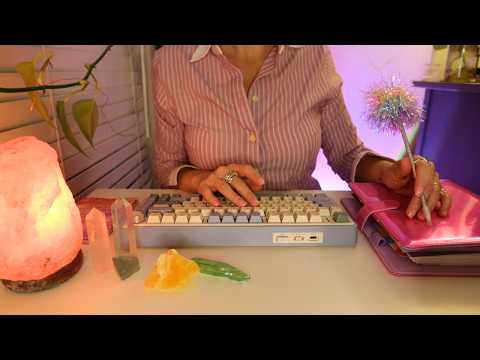 ASMR Personal Assistant Plans Your New Year ✨📋 Soft-Spoken, Thocky Keyboard Typing & Writing