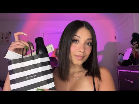 ASMR| Sephora + Ulta Makeup Haul 💄(Whispers, Tapping, Scratching..)