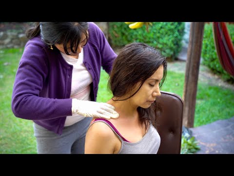 A relaxing soft-spoken ASMR Head and Neck Massage & Spiritual Cleansing (limpia) in Cuenca, Ecuador