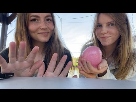 ASMR Visuals and triggers Outside (Softspoken) w/ Haylee😛