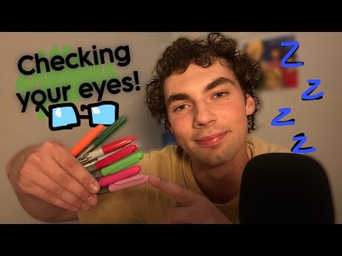 ASMR Eye doctor helps you find out what’s wrong with your vision!