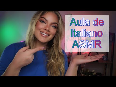 ASMR Aula de Italiano 🇮🇹 Voz Suave, Repetindo Palavras, Aprender Dormindo (Parte 2) Soft Spoken