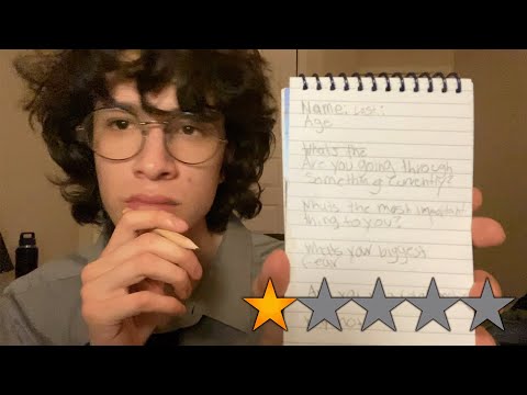 ASMR worst therapist EVER!!