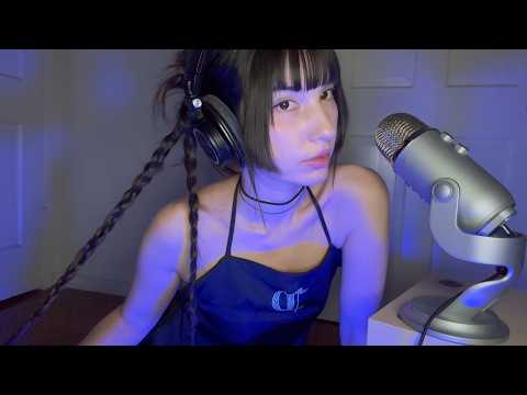 ASMR ᛝ whispering to you in EN/JP (fit check, what's in my bag)