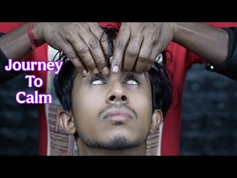 Journey to Calm: Strong Wrist Barber's Deep Pressure Head & Neck Acupressure Massage ASMR #tapping