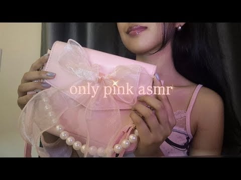 asmr on only pink items 🩷