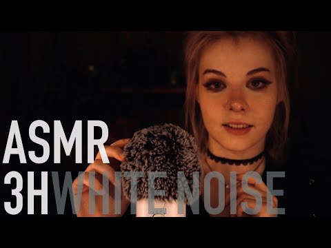 3H White Noise ASMR for Deep Sleep - no talking, Night Rain Ambience, subtle Triggers