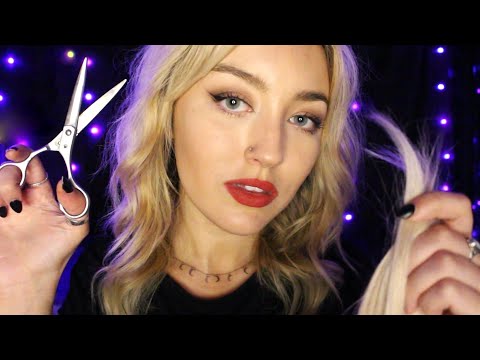 Sleep Inducing Haircut ASMR - Scissors & Hair Brushing Sounds (Roleplay)