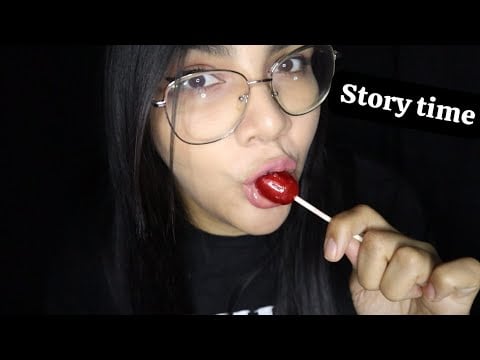 ASMR comiendo paleta + Story time 