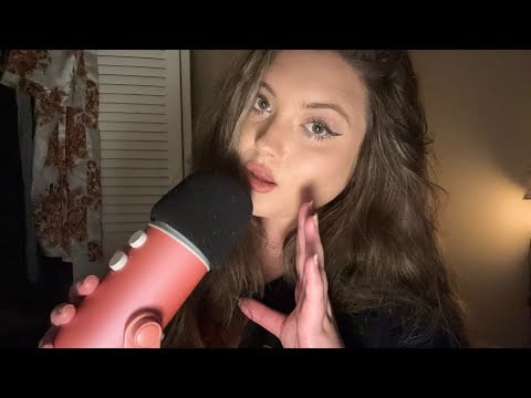 ASMR breathy stuttering, switching between soft speaking and whispering