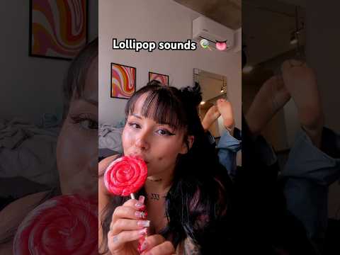 Eating a Lollipop Sounds 🍭👅 #asmr #tingles #asmrgirlfriend
