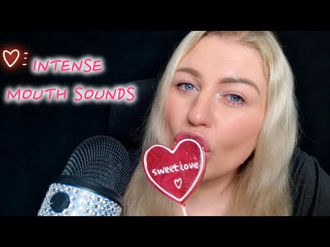 ASMR 🍭 WET MOUTH SOUNDS / LOLLIPOP EATING SOUNDS