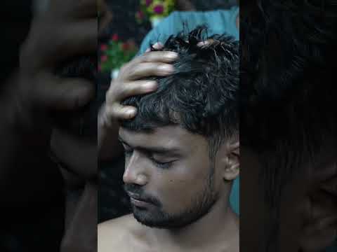 Deep Tissue Strong Head & Back Massage ASMR #shorts