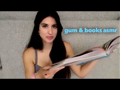ASMR GUM & BOOKS 🍬🤗📚