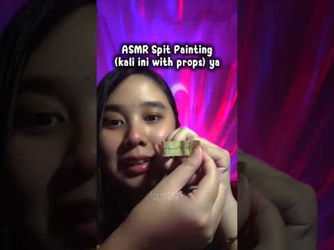 ASMR Cute Capsule warna Orange 💊 Spit Painting - Mouthsounds #asmr #mouthsounds
