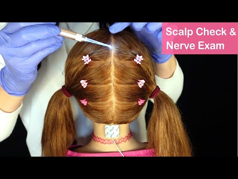 Scalp & Neck ASMR ~ Detailed Exam, Treatment & Sensory Nerve Testing (Whispered)