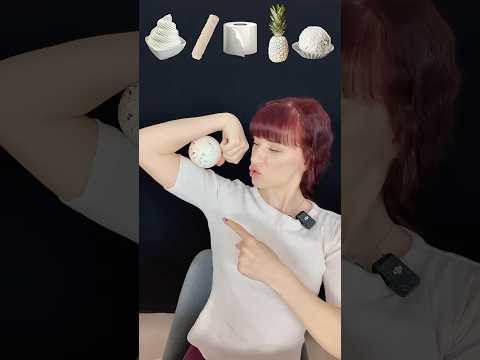 ASMR White Candy, Giant Lollipop, Whipped Cream, Gummy  #mukbang #eatingsounds