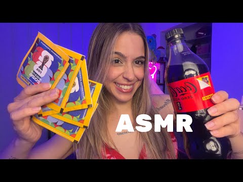 Após 4 longos anos… ASMR ABRINDO PACOTE DE FIGURINHA DA COPA 🇧🇷💃