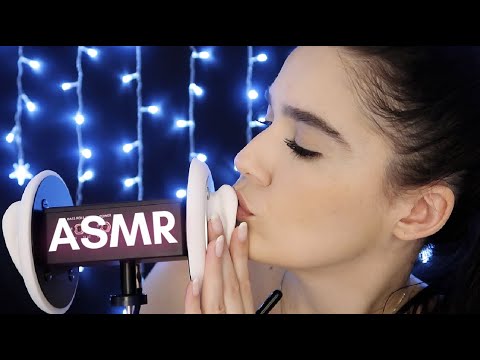 ASMR 3DIO: SOFT KISSES E HAND MOVEMENTS / SONS DE CHUVA - Naiane