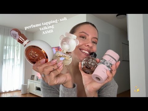 ASMR Perfume Bottles & Tapping Sounds 💖|Whispers