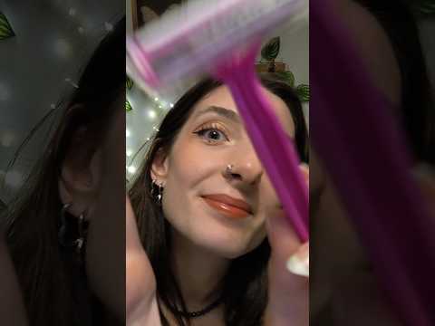 ASMR Shaving your eyes off 👀