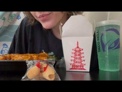 ASMR Chinese Food & Taco Bell Mukbang