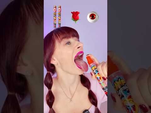 ASMR Candy Lamp Spray, Gummy Flower, Gummy Eyeball  #mukbang