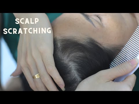ASMR Real Person Hair Parting & Hair Combing No Talking, Hair Sounds Tingly For Stress Relief