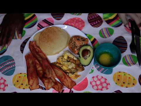 Pancakes And Bacon EWM ASMR Eating Sounds