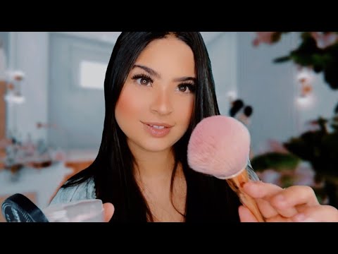 ASMR: TE MAQUIANDO PARA O SEU CASAMENTO!👰🏻‍♀️