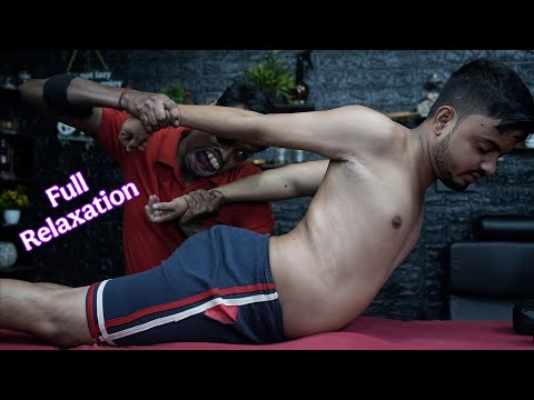 Deep Tissue Back Massage ASMR For Ultimate Relaxation | Hard Cracks & Body Stretch #bodymassageasmr