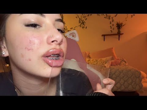 ASMR Glass Kissing And Mouth Sounds ✨