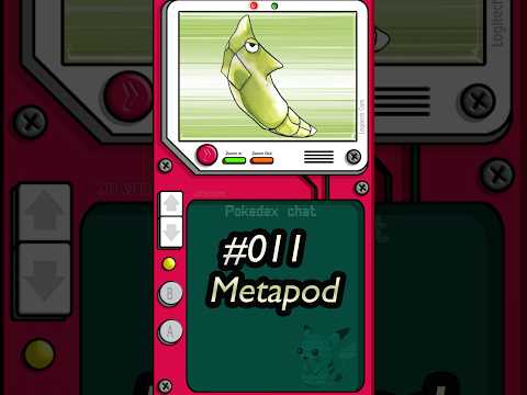 Relaxing Pokedex | Metapod 🐛 #asmr #shorts #asmrvideos #pokemon