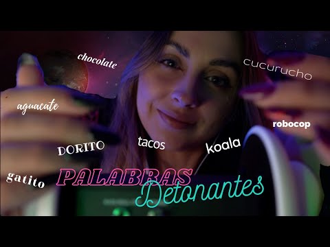 Palabras Detonantes 👄 + Ear Massage  { 3DIO } Duerme en Minutos... |4K HD|