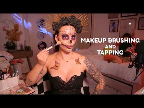 ASMR Painting My Face for Día de los Muertos