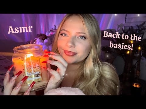 Asmr ✨Back to the basics ✨Nail tapping, beezwax, water globes, candle tapping 