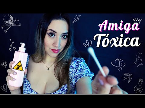 ASMR tu AMIGA TOXICA ☠️ te hace una LIMPIEZA FACIAL - SPA | ASMR en ESPAÑOL