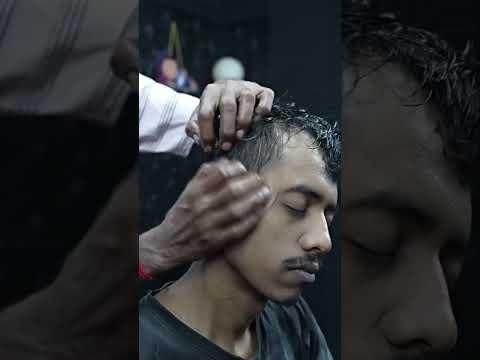 Old School Uncle Barber Doing Very Satisfying And Relaxing ASMR Massage #shorts