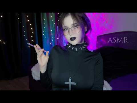 ⋅ ♰ unexpectedly kind goth therapist interviews you ASMR ♰ ⋅
