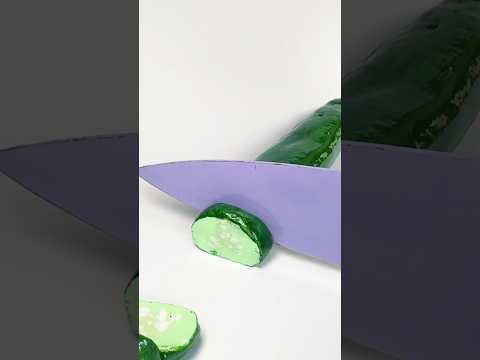 Recreating AI Glass Fruit Slicing #asmr #tingles #asmrvideo #glassfruit #aiasmr